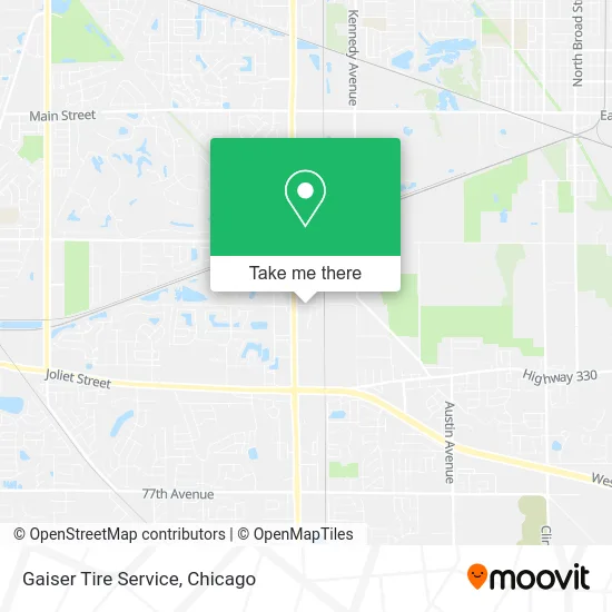 Gaiser Tire Service map