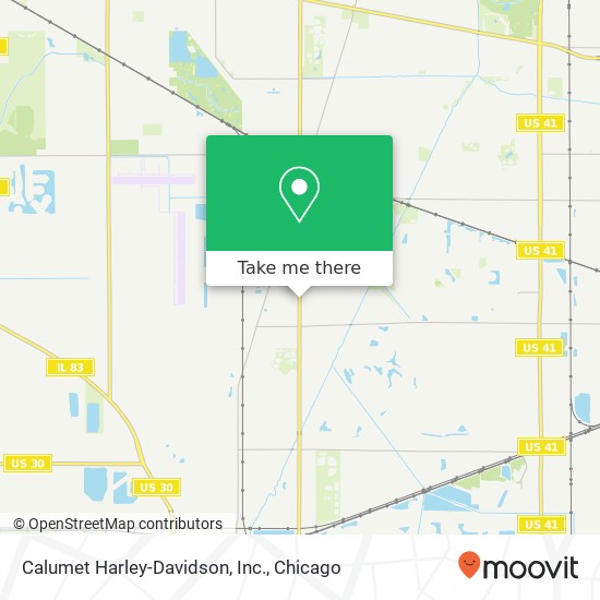 Calumet Harley-Davidson, Inc. map