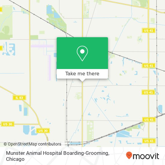 Mapa de Munster Animal Hospital Boarding-Grooming