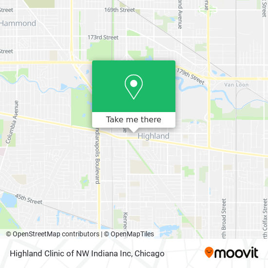 Highland Clinic of NW Indiana Inc map