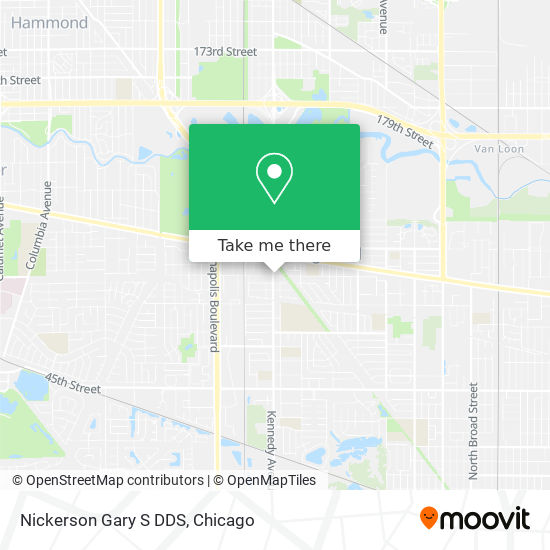 Nickerson Gary S DDS map