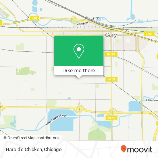 Harold's Chicken map