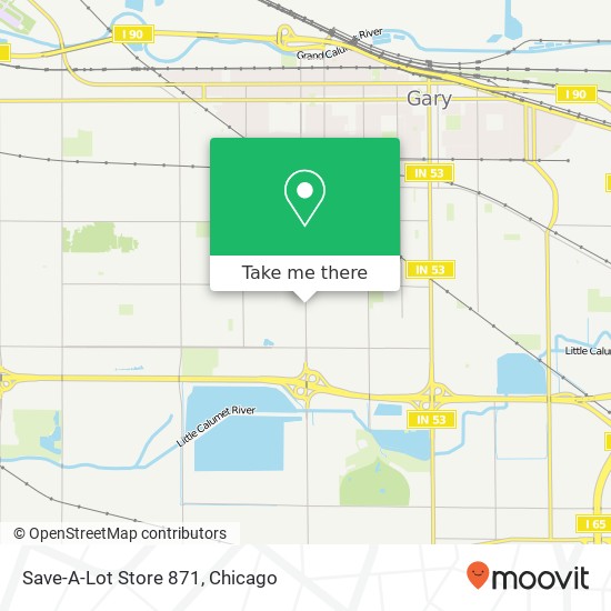 Mapa de Save-A-Lot Store 871