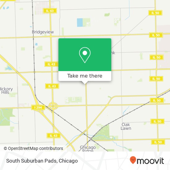 South Suburban Pads map