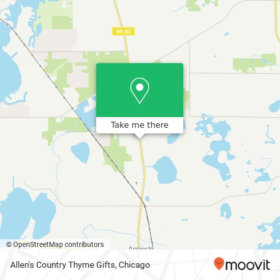 Allen's Country Thyme Gifts map