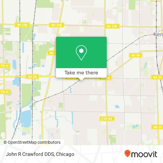 John R Crawford DDS map