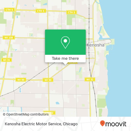 Mapa de Kenosha Electric Motor Service