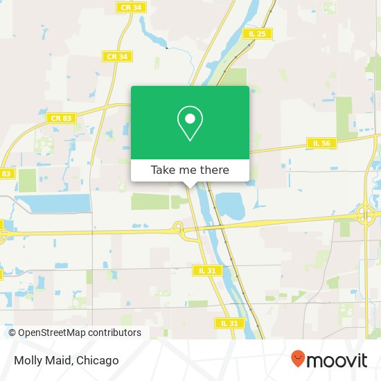 Molly Maid map