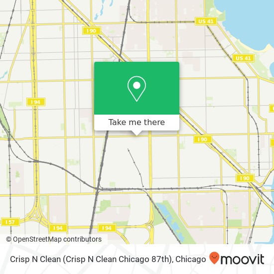 Crisp N Clean (Crisp N Clean Chicago 87th) map