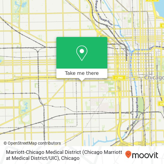 Mapa de Marriott-Chicago Medical District (Chicago Marriott at Medical District / UIC)