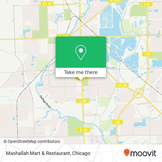 Mapa de Mashallah Mart & Restaurant