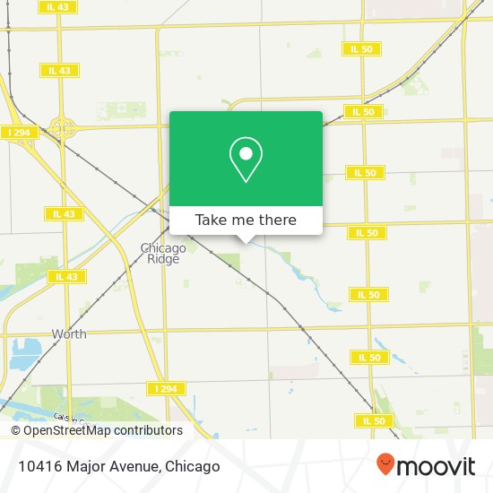 Mapa de 10416 Major Avenue