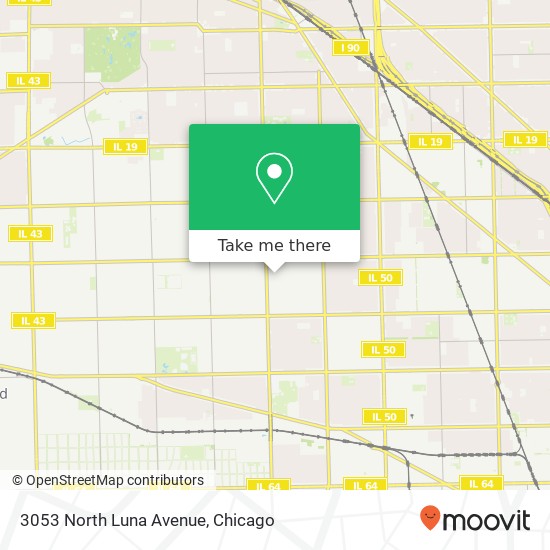 3053 North Luna Avenue map