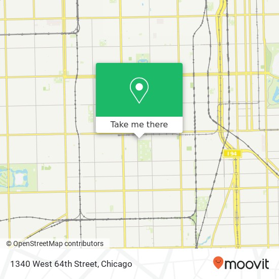 1340 West 64th Street map