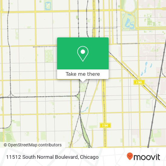 11512 South Normal Boulevard map