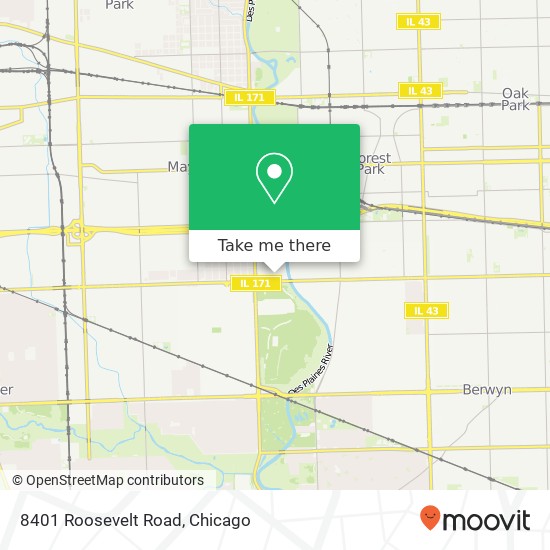 8401 Roosevelt Road map
