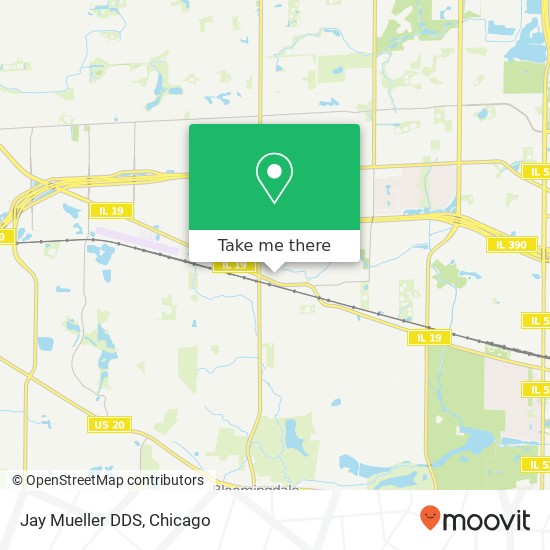Jay Mueller DDS map