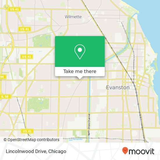 Lincolnwood Drive map