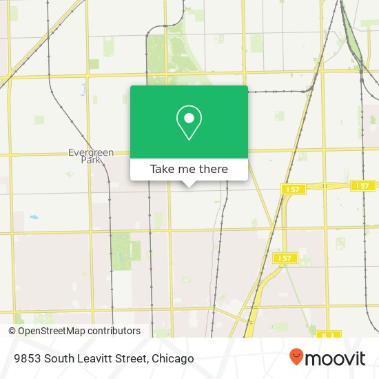 9853 South Leavitt Street map