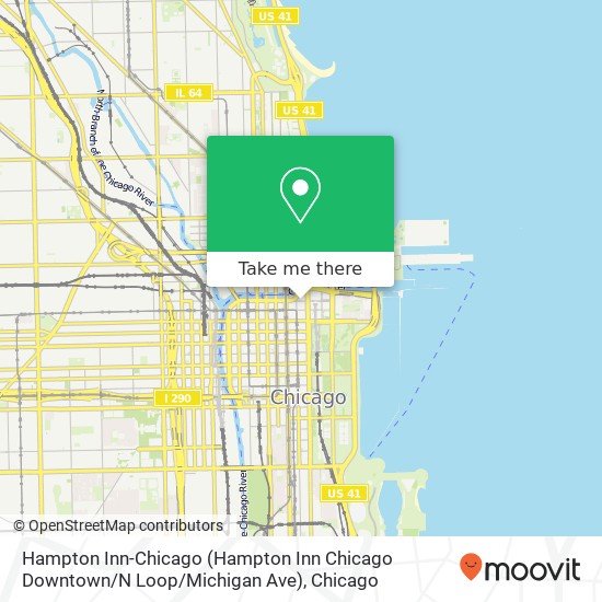 Mapa de Hampton Inn-Chicago (Hampton Inn Chicago Downtown / N Loop / Michigan Ave)