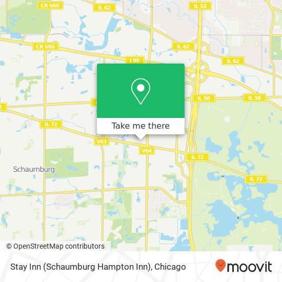 Mapa de Stay Inn (Schaumburg Hampton Inn)