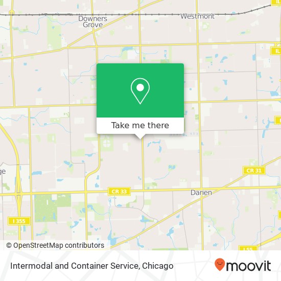 Intermodal and Container Service map