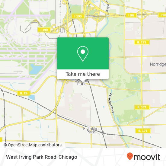 Mapa de West Irving Park Road
