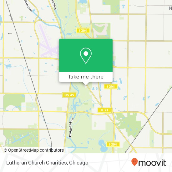 Lutheran Church Charities map