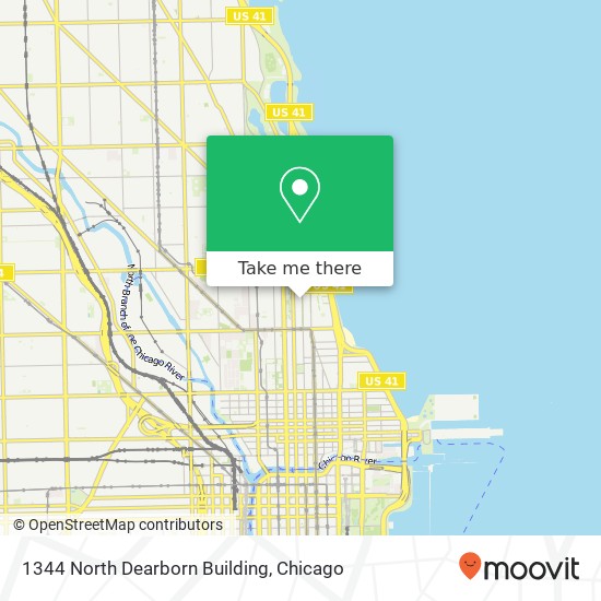 1344 North Dearborn Building map