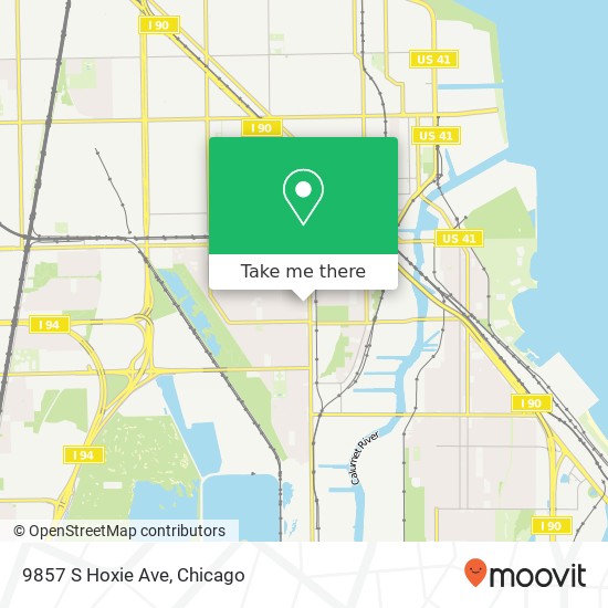 Mapa de 9857 S Hoxie Ave