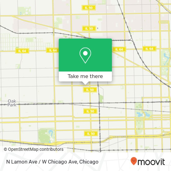 Mapa de N Lamon Ave / W Chicago Ave