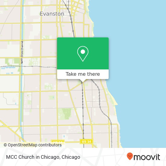 Mapa de MCC Church in Chicago