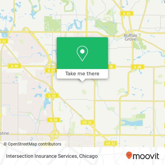 Mapa de Intersection Insurance Services