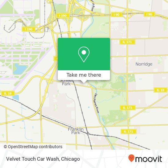 Velvet Touch Car Wash map