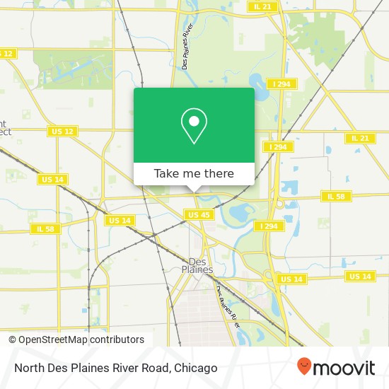 Mapa de North Des Plaines River Road