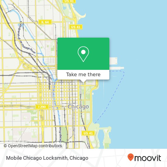 Mapa de Mobile Chicago Locksmith