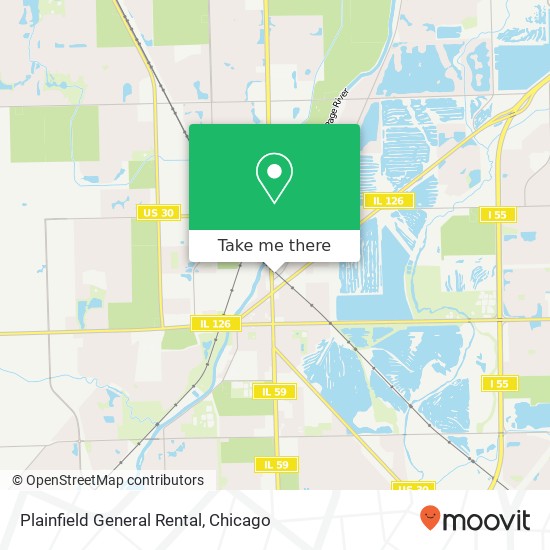 Plainfield General Rental map