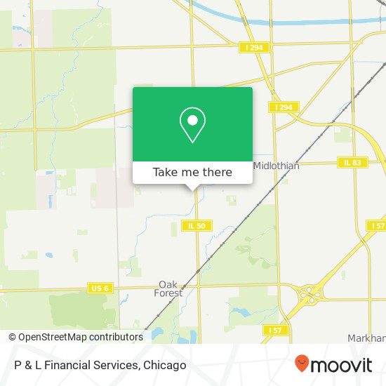 P & L Financial Services map