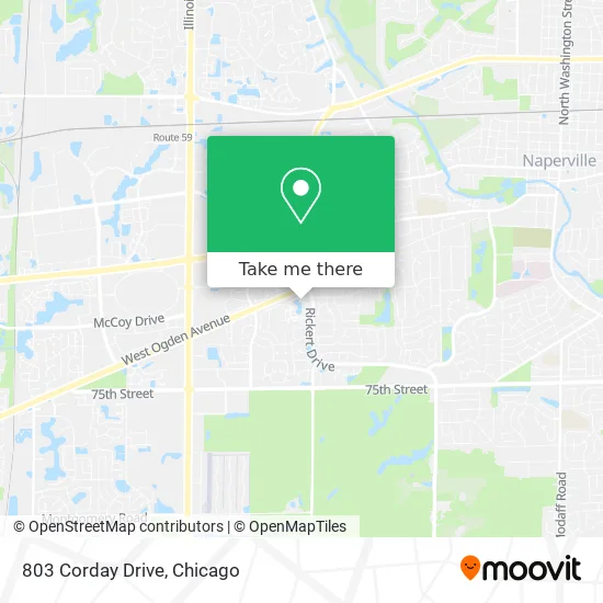 803 Corday Drive map