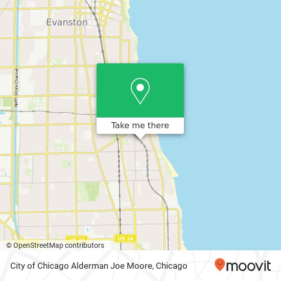 City of Chicago Alderman Joe Moore map