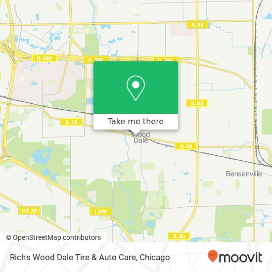 Mapa de Rich's Wood Dale Tire & Auto Care