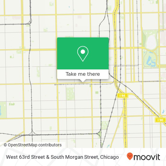 West 63rd Street & South Morgan Street map