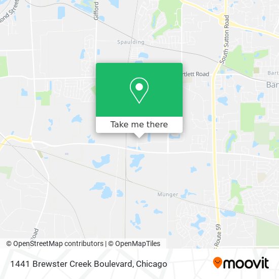 1441 Brewster Creek Boulevard map