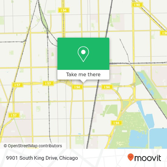 9901 South King Drive map