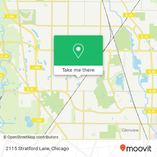 Mapa de 2115 Stratford Lane