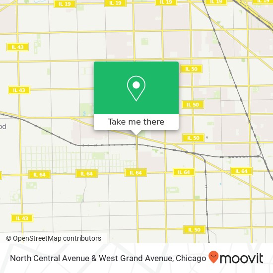 Mapa de North Central Avenue & West Grand Avenue