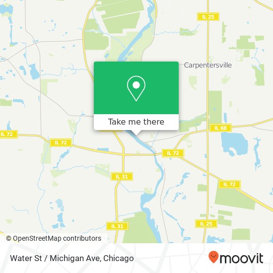 Mapa de Water St / Michigan Ave