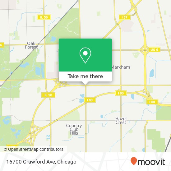 Mapa de 16700 Crawford Ave