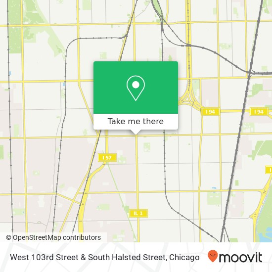 Mapa de West 103rd Street & South Halsted Street