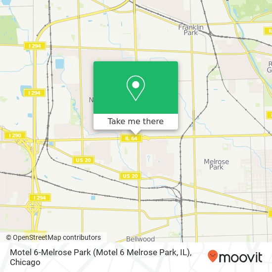 Motel 6-Melrose Park (Motel 6 Melrose Park, IL) map